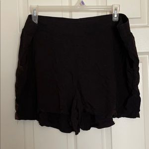Black Pull On Shorts